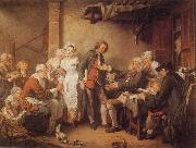 Jean-Baptiste Greuze, L'Accordee du  Village